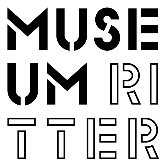 Logo des Museum Ritter in schwarz-weißen Lettern